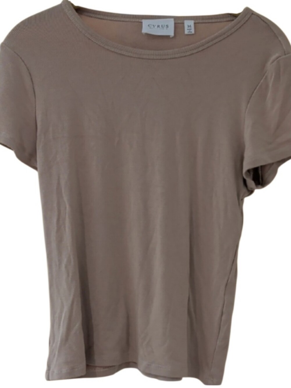 Cyrus Women's Taupe Short Sleeve Tee